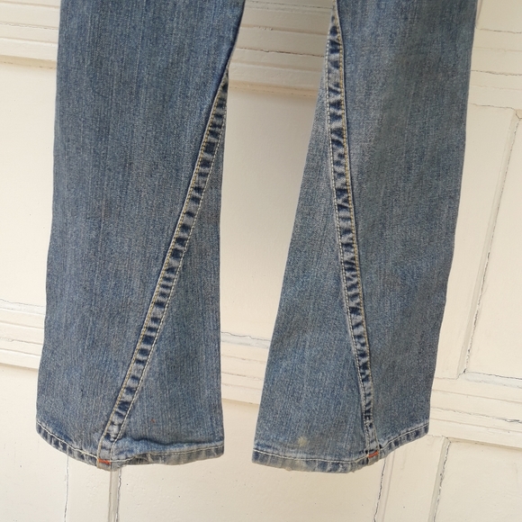 Vintage True Religion Jeans Rainbow Embroidered Bell Bottom All Cotton Flared 28 - Picture 5 of 16